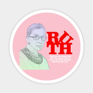 RBG Fight LOVE Magnet